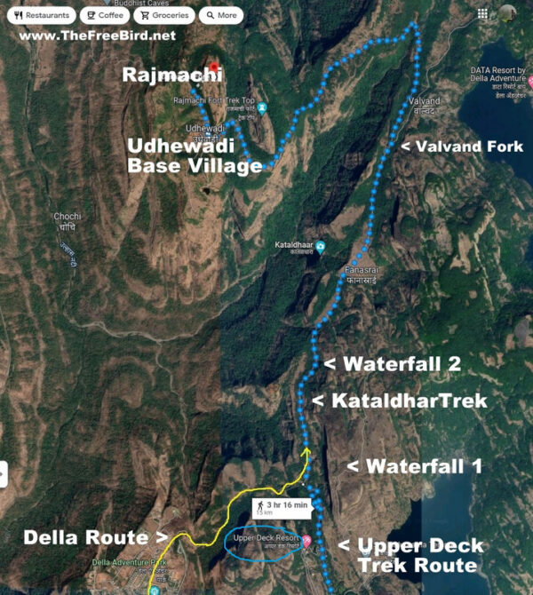 rajmachi fort trek map