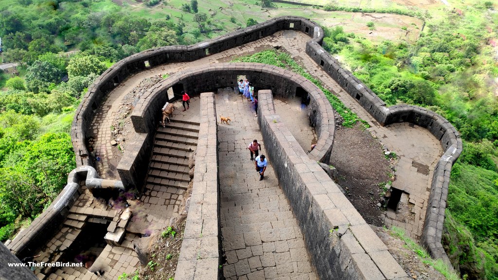 View from Main Entrance Mahadwar of Lohagad