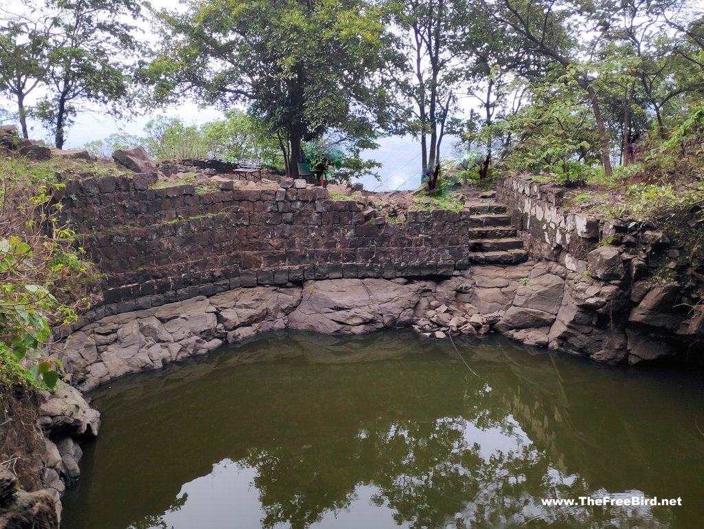 Huge tank at Tikona fort