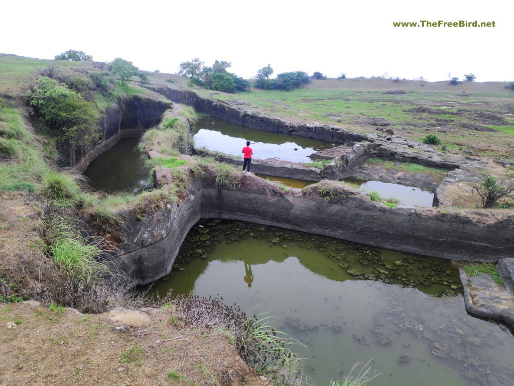 Water tanks at Visapur fort