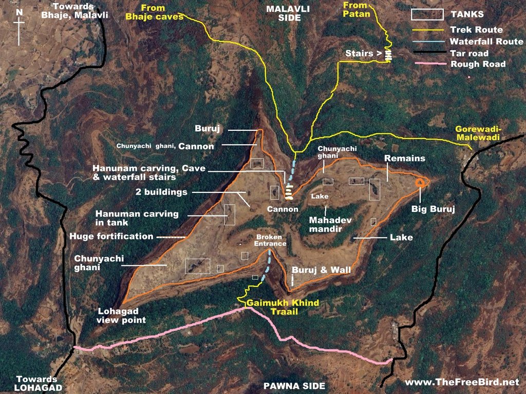 Visapur fort map