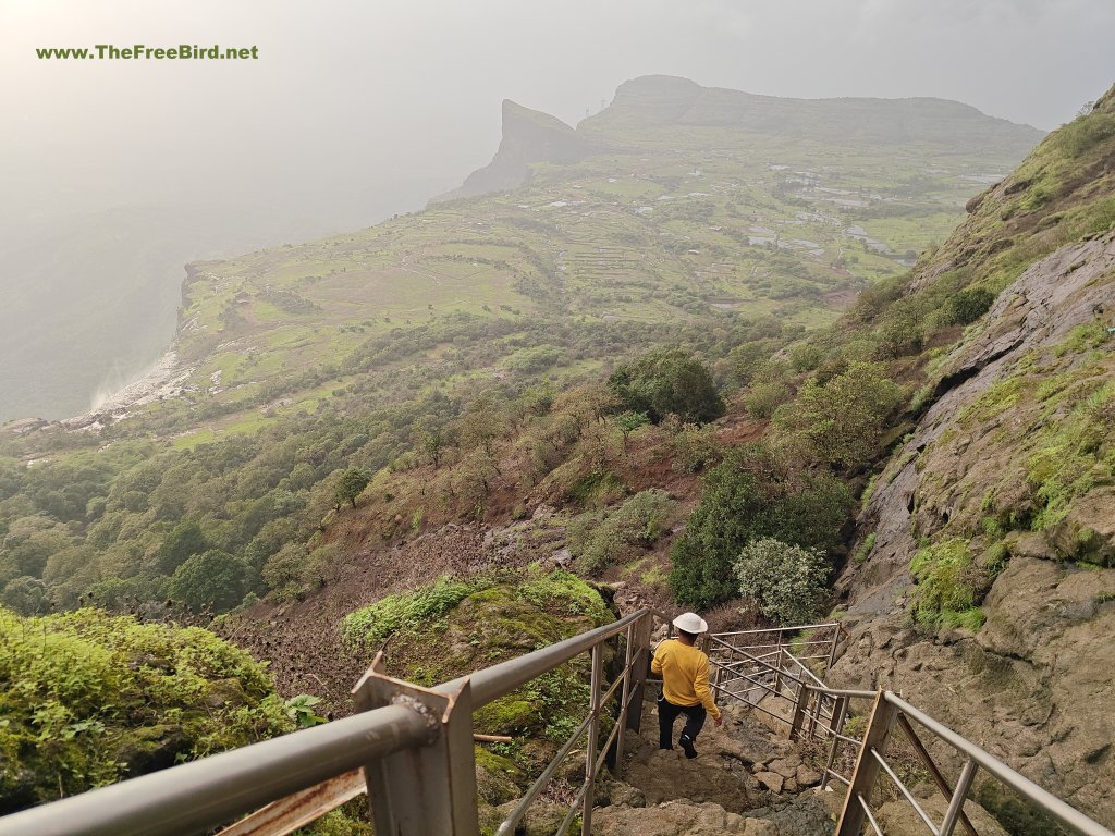 Naneghat visible from Jivdhan fort stairs