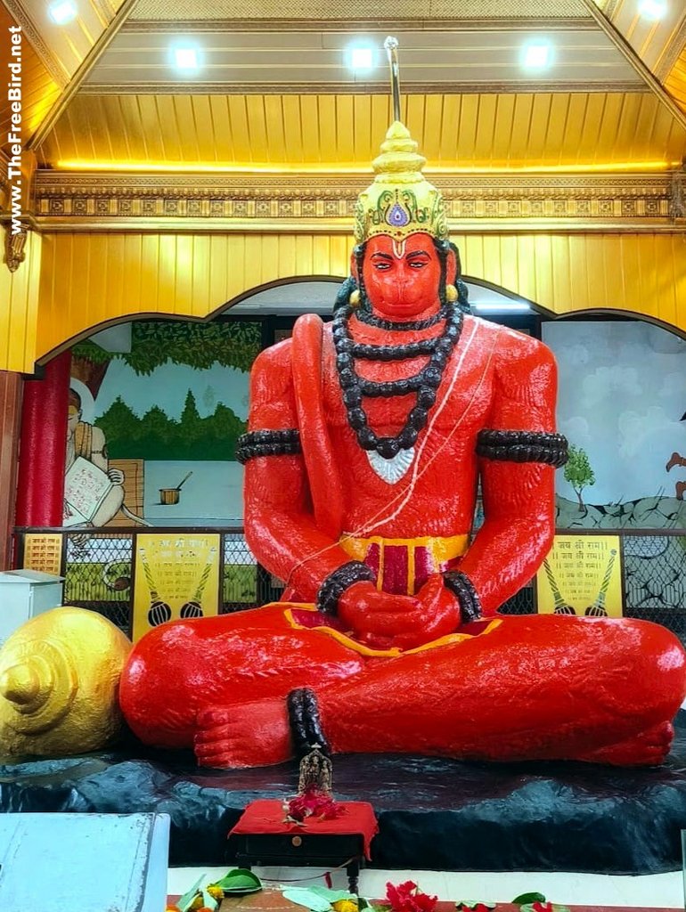 Hanuman idol at anjaneri fort. Siddha Hanuman temple idol