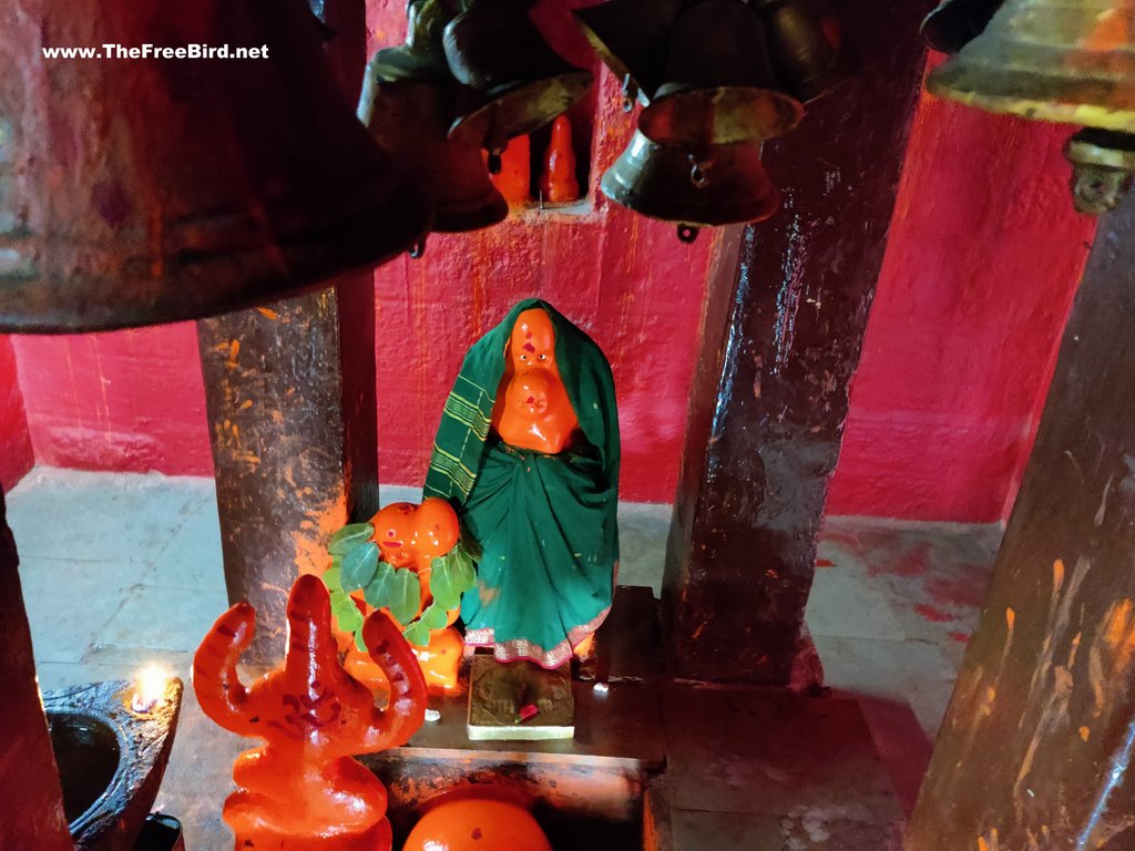 Hanuman idol at Anjaneri fort