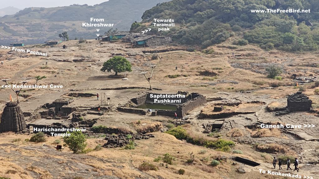 Harishchandreshwar temple, kedareshwar caves, Saptateertha pushkarni lake , Ganesh gufa at Harishchandragad trek