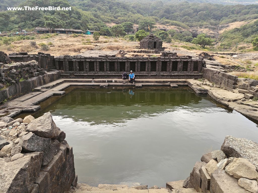 Saptateertha pushkarni lake at Harishchandragad