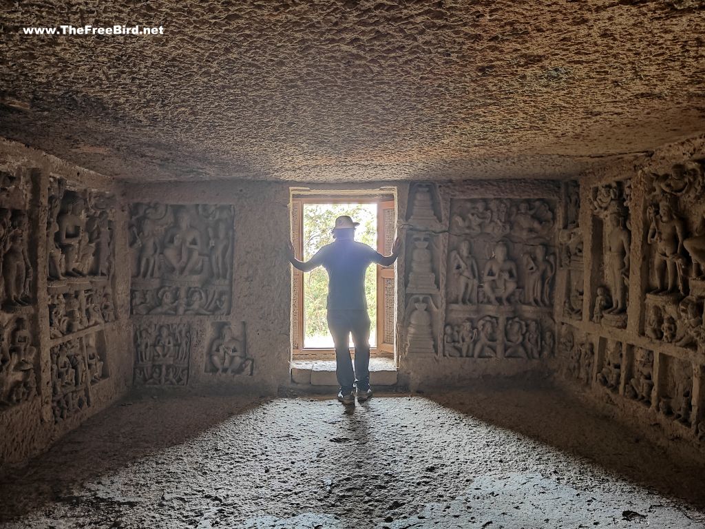 carvings at Kanheri caves Sanjay gandhi national park Borivali Mumbai cave 89 cave 90