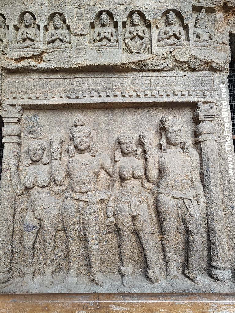 Kanheri caves chaitya cave 3 carving Sanjay gandhi national park Borivali Mumbai