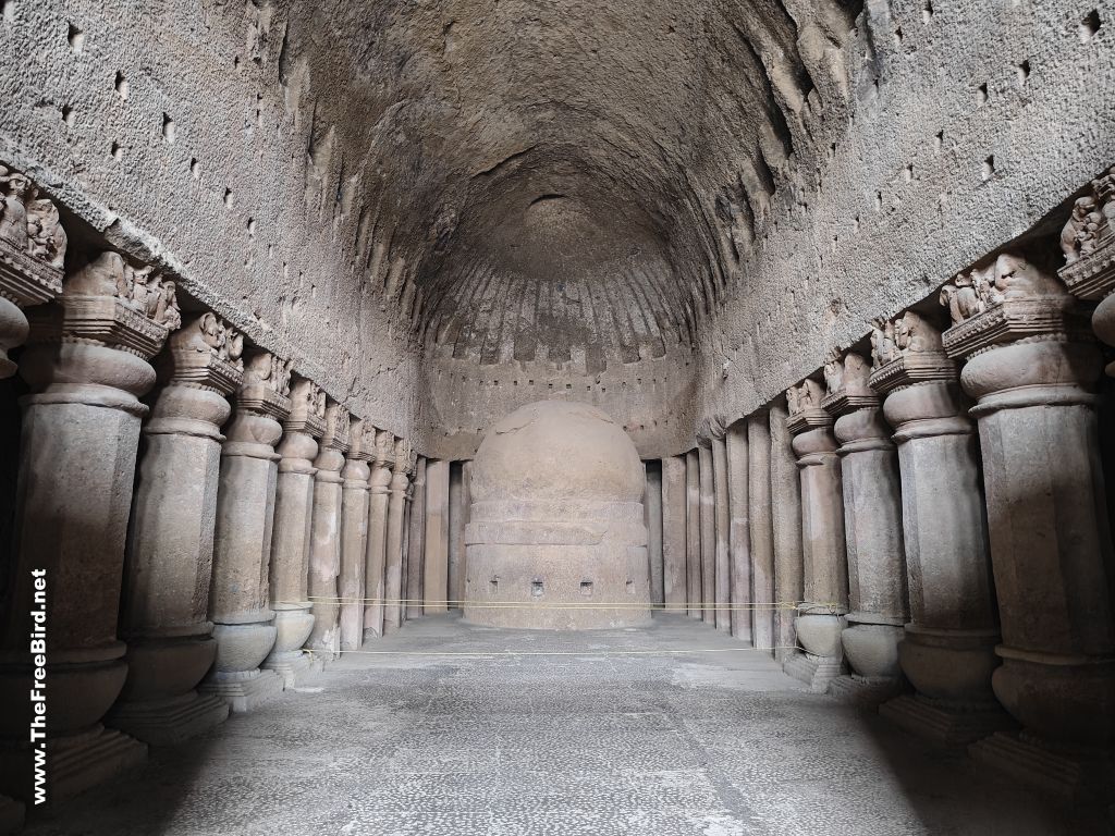 Kanheri caves chaitya cave 3 stupa Sanjay gandhi national park Borivali Mumbai