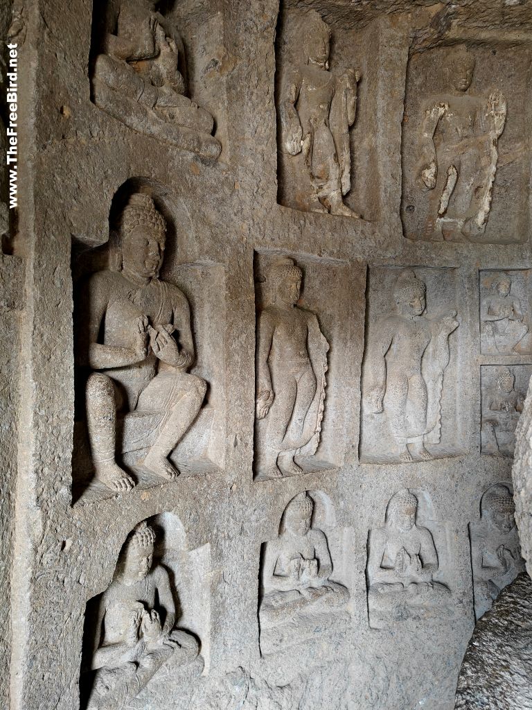 Kanheri caves chaitya cave 4 carving Sanjay gandhi national park Borivali Mumbai