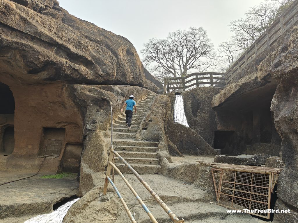 Kanheri caves waterfall cave 11 Sanjay gandhi national park Borivali Mumbai