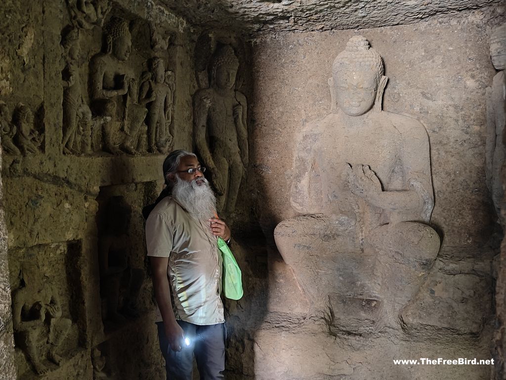 Buddha idols at Kanheri caves cave 41 Sanjay gandhi national park Borivali Mumbai