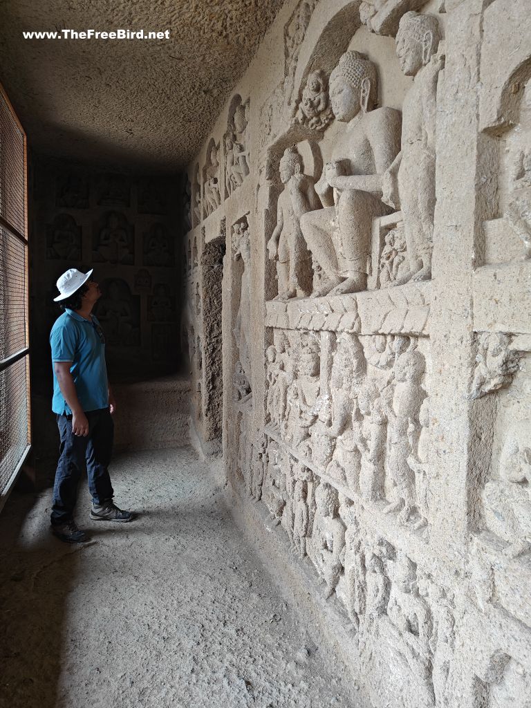 Kanheri caves cave 67 carving Sanjay gandhi national park Borivali Mumbai