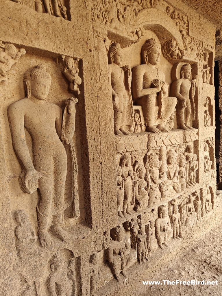 Kanheri caves cave 67 carving Sanjay gandhi national park Borivali Mumbai