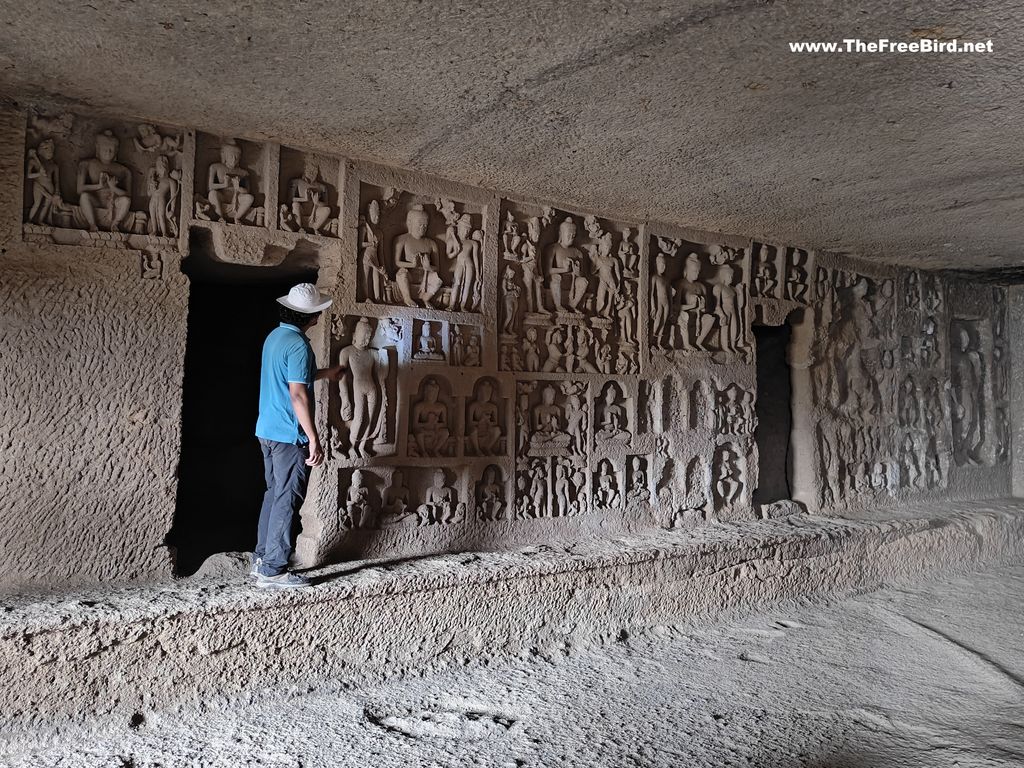 Kanheri caves cave 67 carving Sanjay gandhi national park Borivali Mumbai