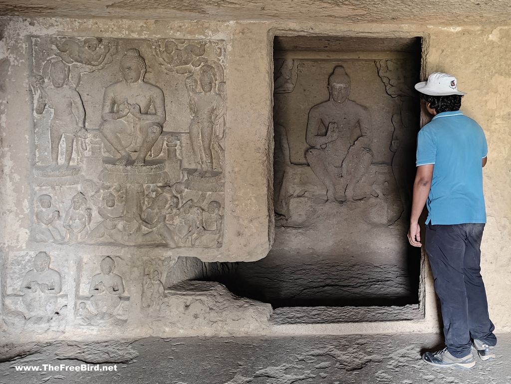 Kanheri caves cave 89 90 carving Sanjay gandhi national park Borivali Mumbai